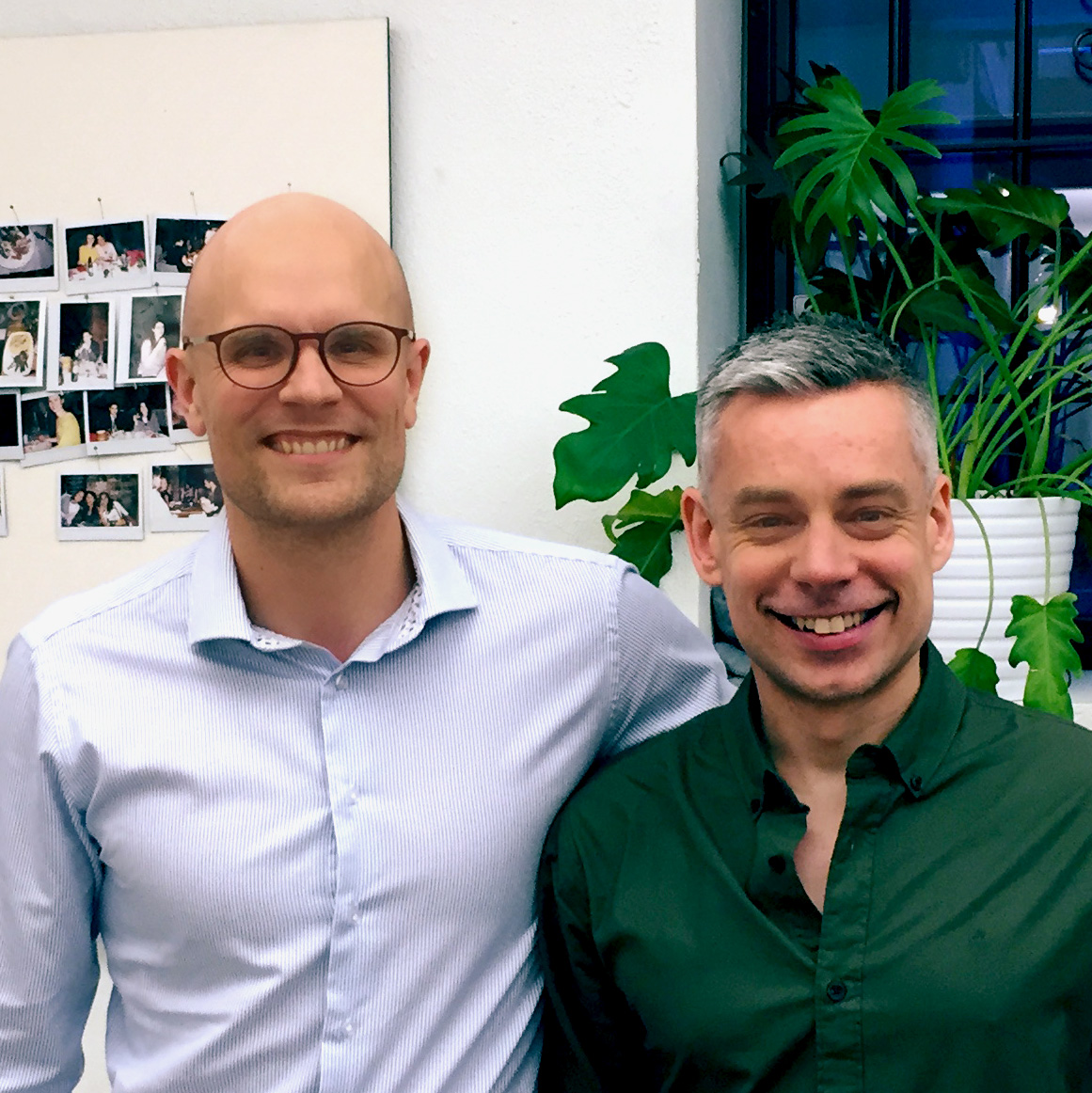 Performance Marketer Joel Forsberg, Meramedia, tillsammans med Joakim på Twigeo