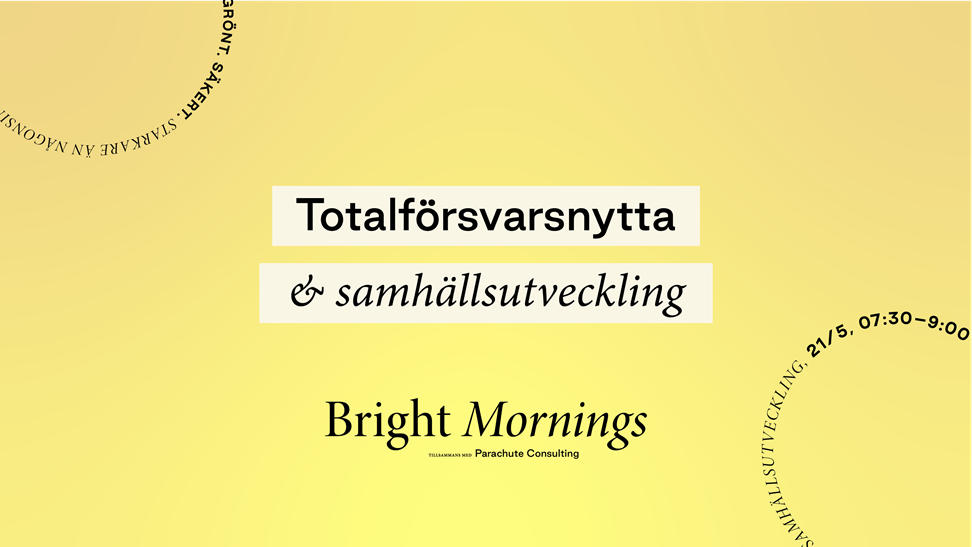 Totalförsvarsnytta & samhällsutveckling